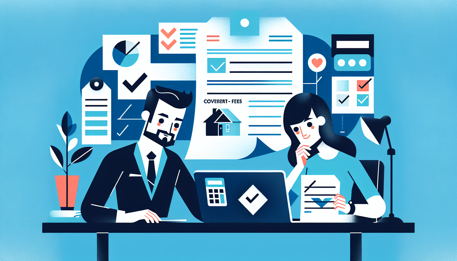 Groupe diversifié de jeunes examinant des documents hypothécaires autour d'une table.